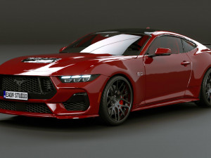 2024 Ford-Mustang GT Modelo 3D