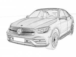 Mercedes Benz GLC 300 3Dモデル