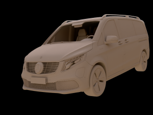 2021 Mercedes Benz EQV 3D Model