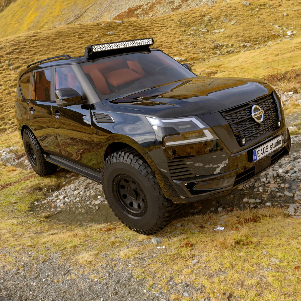 Nissan Patrol 4X4 off-road 3D Model .c4d .max .obj .3ds .fbx .stl .blend 
