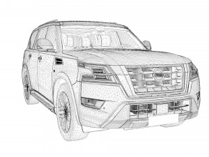 NISSAN ARMADA PLATINUM 3D Model