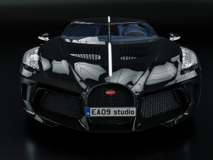 Bugatti La Voiture Noire 3D 모델