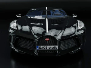 Bugatti La Voiture Negra Modelo 3D