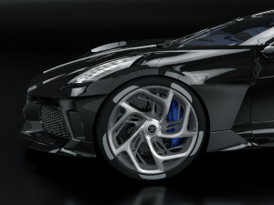 Bugatti La Voiture Noire Modello 3D