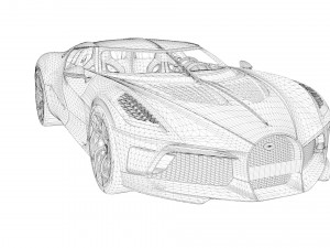 Bugatti La Voiture Noire Modello 3D