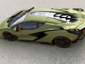 Lamborghinii Sian 3D Model