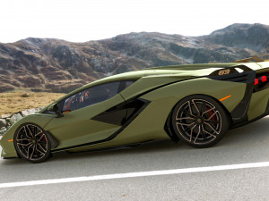 Lamborghinii Sian 3D Model