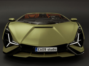 Lamborghinii Sian 3D Model