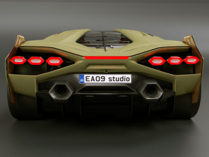 Lamborghinii Sian 3D Model