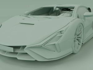 Lamborghinii Sian 3D Model