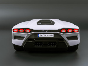 Lamborghini-Countach 3D 模型