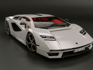 Lamborghini-Countach 3D 模型