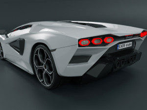Lamborghini-Countach 3D 模型