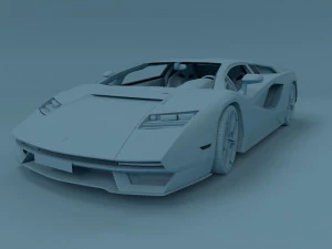 Lamborghini-Countach 3D Model