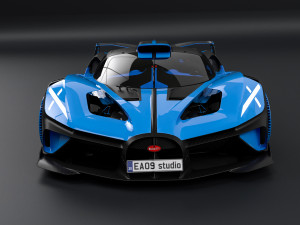 Bugatti Bolide Model 3D