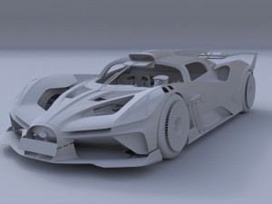Bugatti Bolide Model 3D