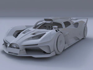 Bugatti Bolide 3D Model