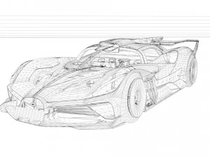 Bugatti Bolide 3D Model