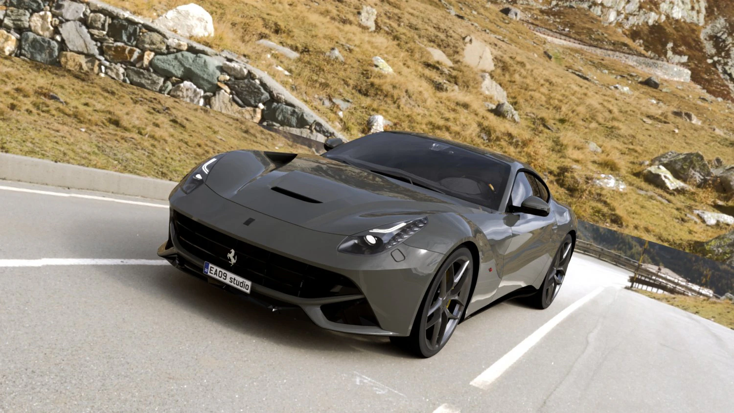Ferrari F12 Berlinetta 3D Model .c4d .max .obj .3ds .fbx .stl .blend 