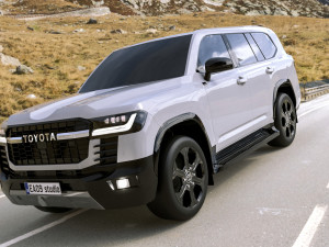 2022 Toyota Land Cruiser GR Sports 3D Model
