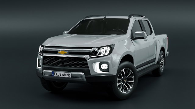 Chevrolet S10 2022 3D Model .c4d .max .obj .3ds .fbx .stl .blend 