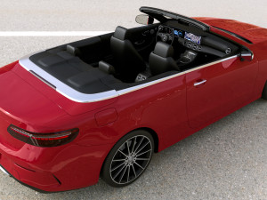 Mercedes Benz E-Class Cabriolet 3D Model