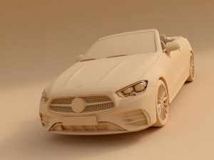 Mercedes Benz E-Class Cabriolet 3D Model
