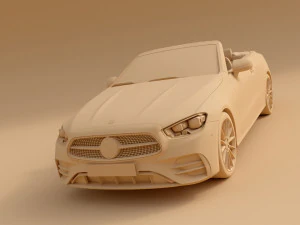 Mercedes Benz E-Class Cabriolet 3D Model