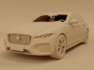 Jaguar XF R-Dynamic Modello 3D