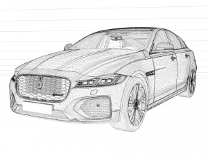 Jaguar XF R-Dynamic Modello 3D