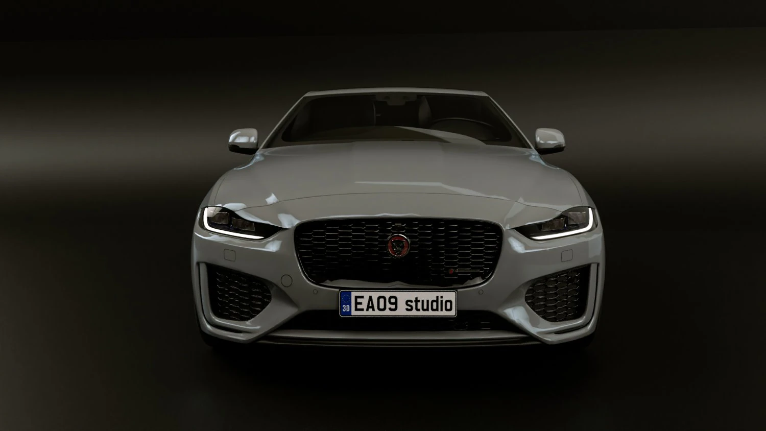 2022 Jaguar XE R-Dynamic 3D Model .c4d .max .obj .3ds .fbx .stl .blend