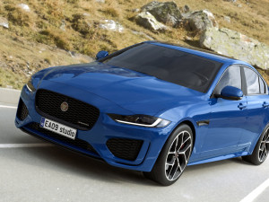 2022 Jaguar XE R-Dynamic 3D Model