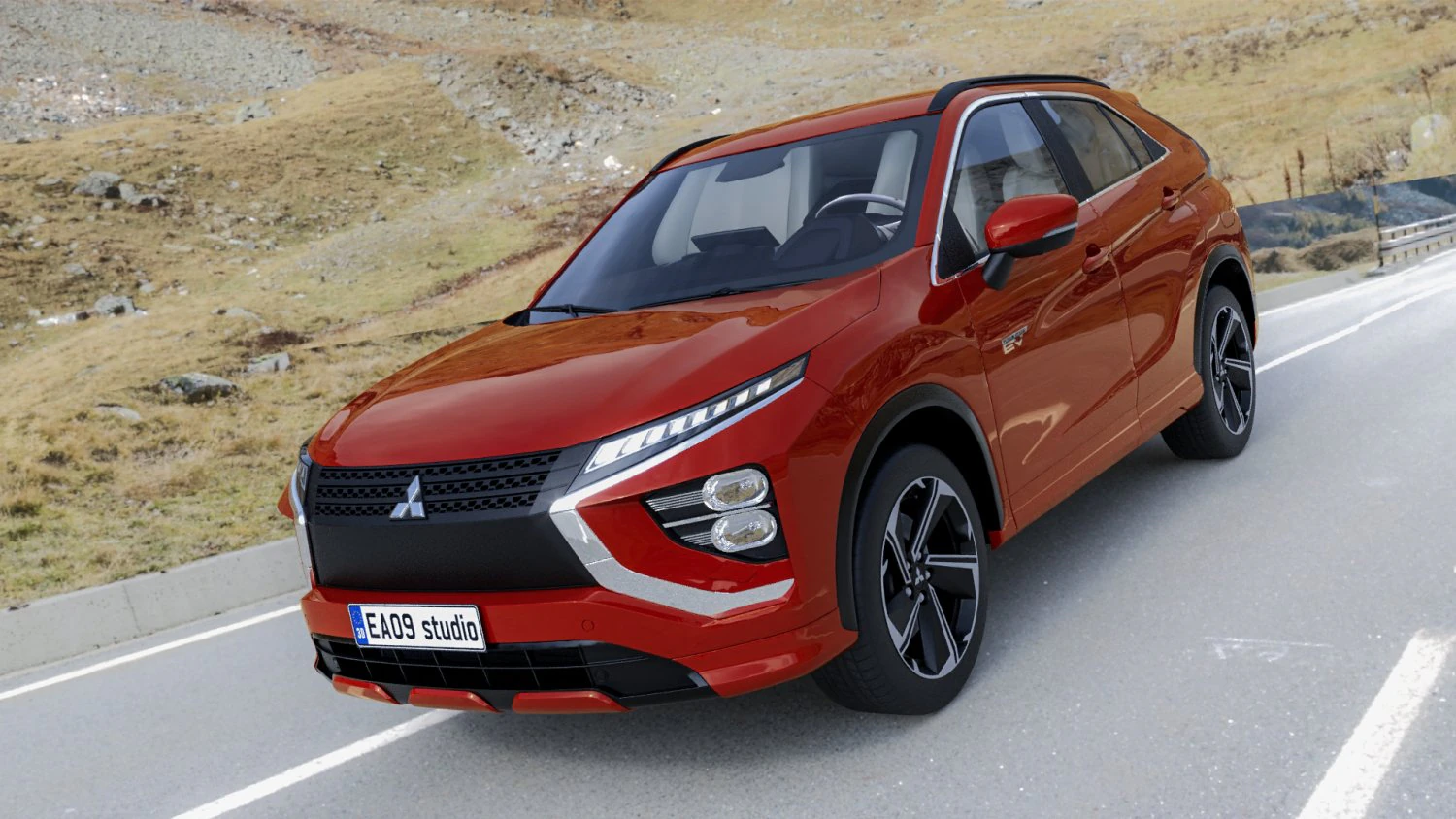 2023 Mitsubishi Eclipse Cross 3D Model .c4d .max .obj .3ds .fbx .stl .blend 