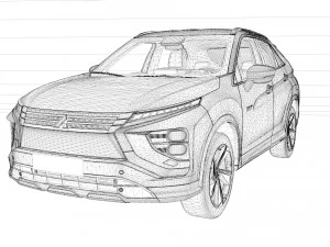 2023 Mitsubishi Eclipse Cross 3D Model