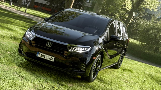 Honda Odyssey Elite 3D Model .c4d .max .obj .3ds .fbx .stl .blend 