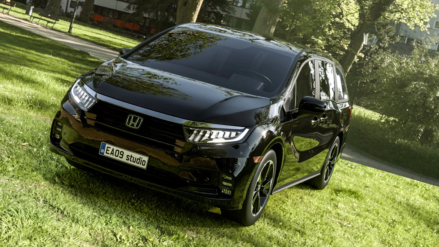Honda Odyssey Elite 3D Model .c4d .max .obj .3ds .fbx .stl .blend