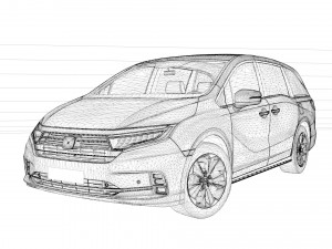 Honda Odyssey Elite 3D Model
