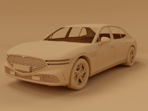 2022 Genesis G90 3D Модель