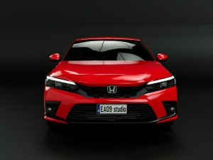 2022 Honda Civic Hatchback 3D 모델