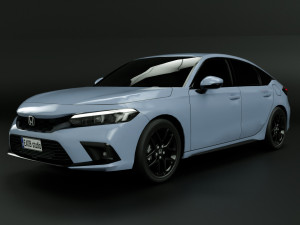 2022 Honda Civic Hatchback 3D 모델