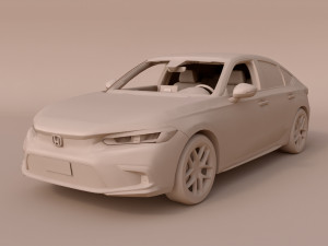 2022 Honda Civic Hatchback 3D 모델