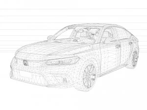 2022 Honda Civic Hatchback 3D Model