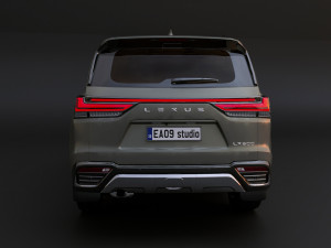 2022 Lexus LX 600 3Dモデル