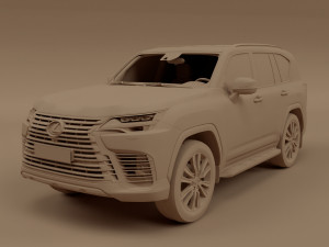 2022 Lexus LX 600 3Dモデル
