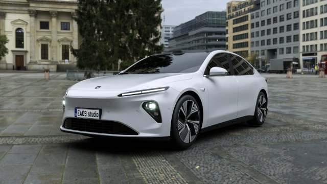 2022 NIO ET7 3D Модель .c4d .max .obj .3ds .fbx .stl .blend 