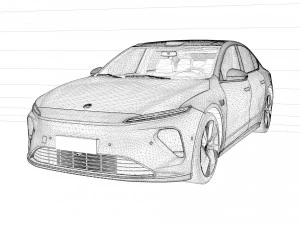 2022 NIO ET7 3D Model