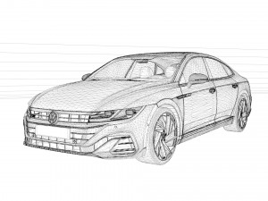 2022 Volkswagen Arteon R-Line 3D Model
