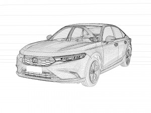 2022 Honda Integra 3Dモデル