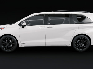 2022 Toyota Sienna XSE 3D Model