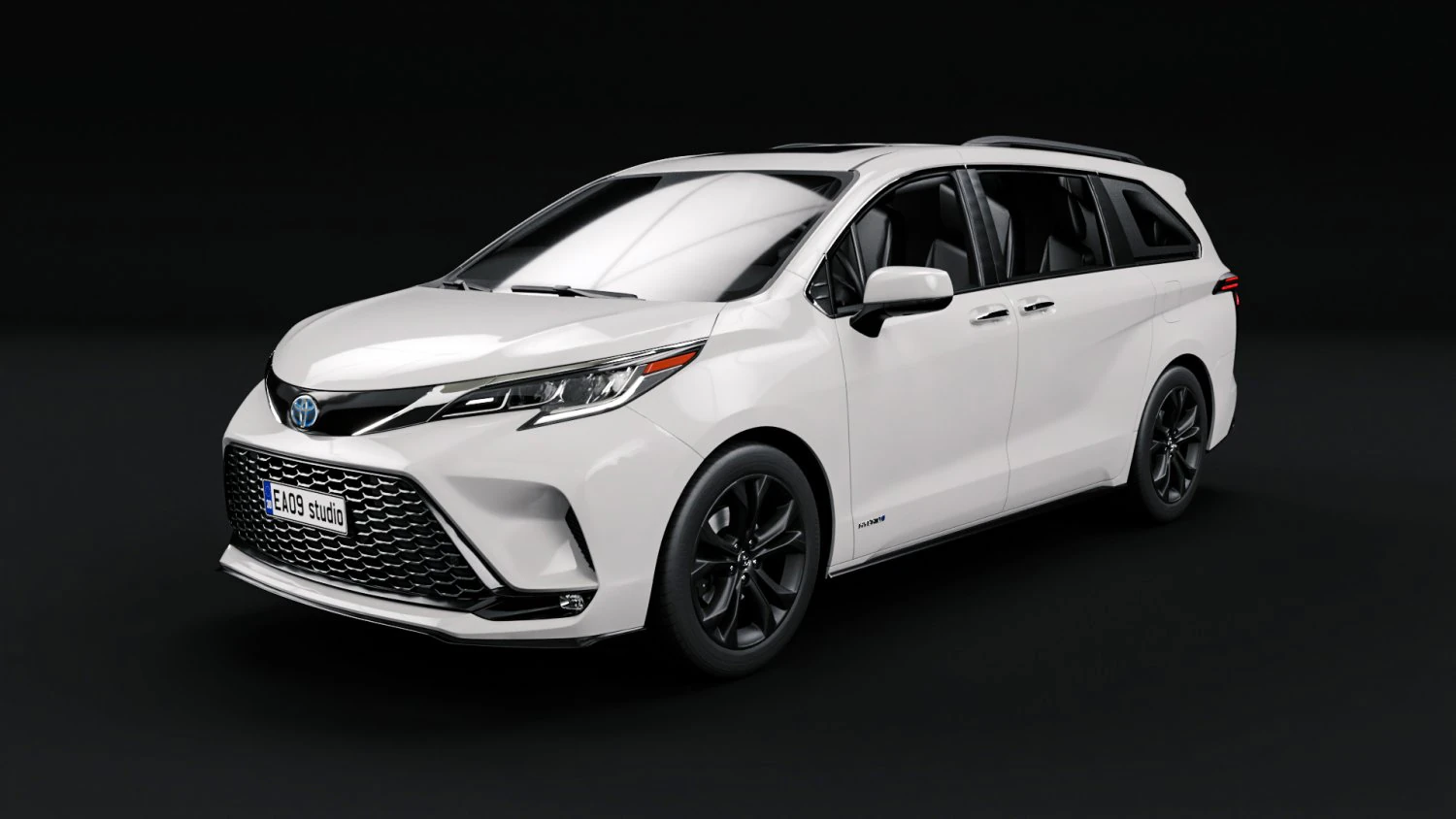 2022 Toyota Sienna XSE 3D Model .c4d .max .obj .3ds .fbx .stl .blend 